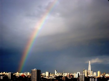 Ranbow over Shard of Glass London
