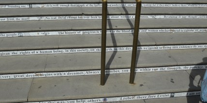 Words on V & A Stairs