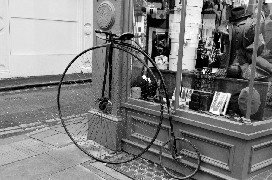 Peny Farthing Bicycle - B and W