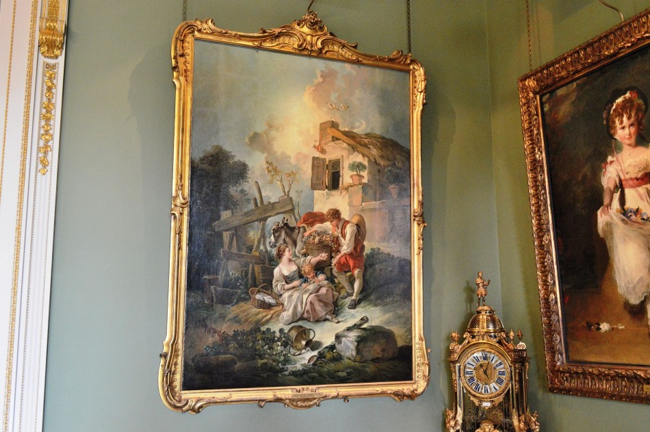 Man Offering Grapes to a Girl - Francois Boucher 