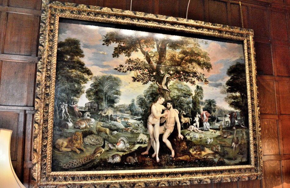 Adam and Eve Painting at Hatfield House
