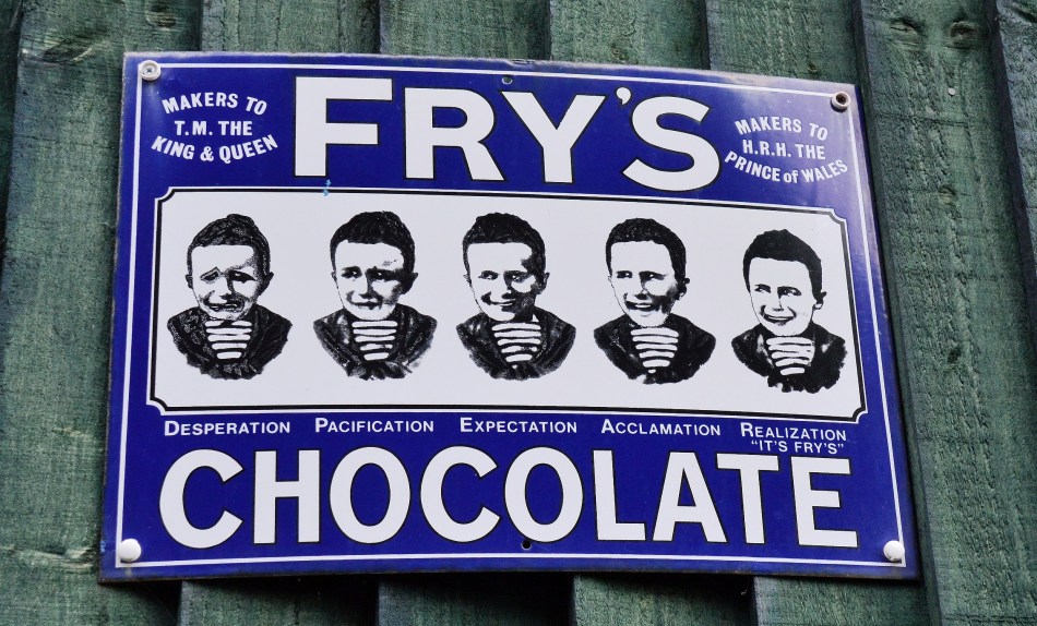 Fry's Chocolate Old Advertising Sign
