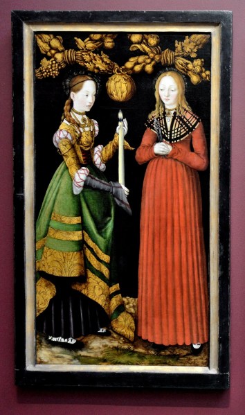 Saints Genevieve and Appollonia by Lucas Cranach the Elder