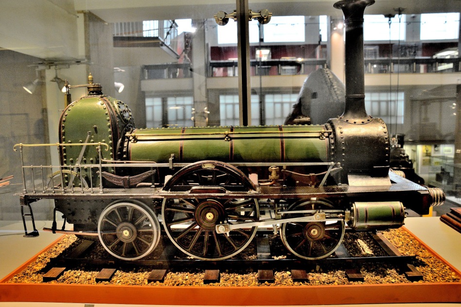 Model of Stephenson's Long Barrel Locomotive