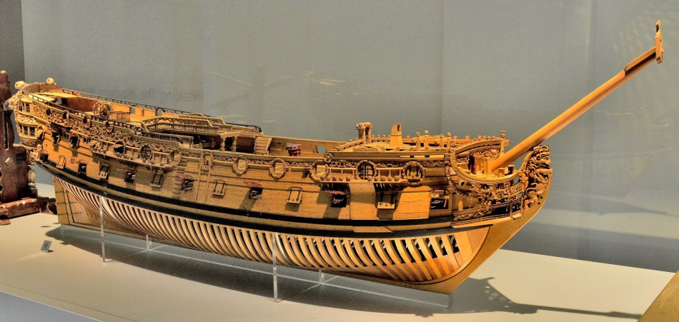 Model Wooden Ship at the Science Museum