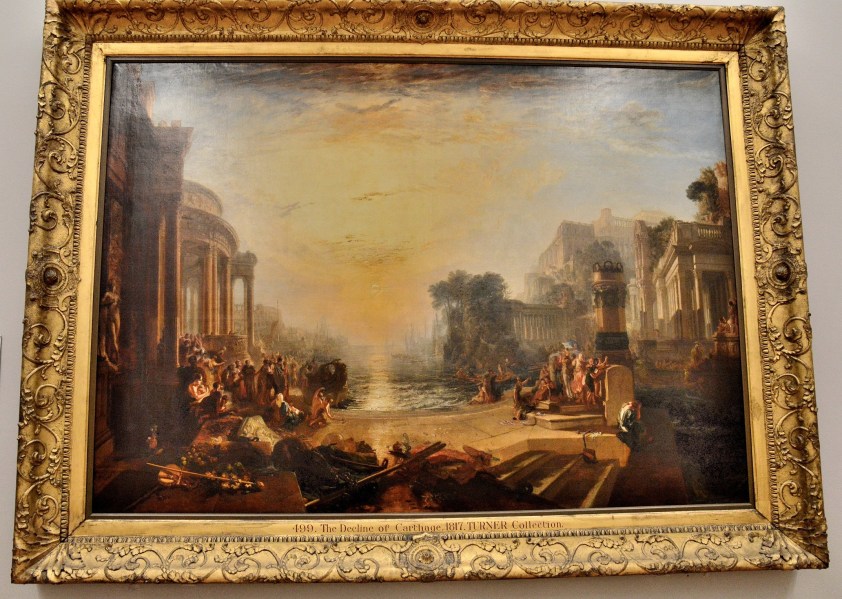 The Decline of the Carthage by Turner at the Tate Britain