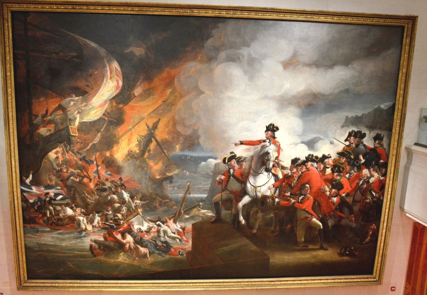 the-defeat-of-the-floatring-galleries-at-gibraltar-painted-by-john-singleton-copley-at-the-guildhall-art-gallery