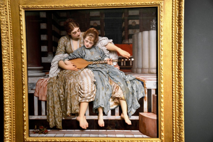 the-music-lesson-by-frederic-leighton-at-the-guildhall-art-gallery
